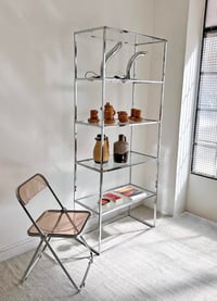 Image 1 of ESTANTERIA VINTAGE CROMADA (2), AÑOS 80