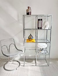 Image 2 of ESTANTERIA VINTAGE CROMADA (3), AÑOS 80