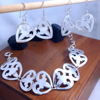 Image 3 of Fleur De Lis Heart Bracelet *Made To Order*