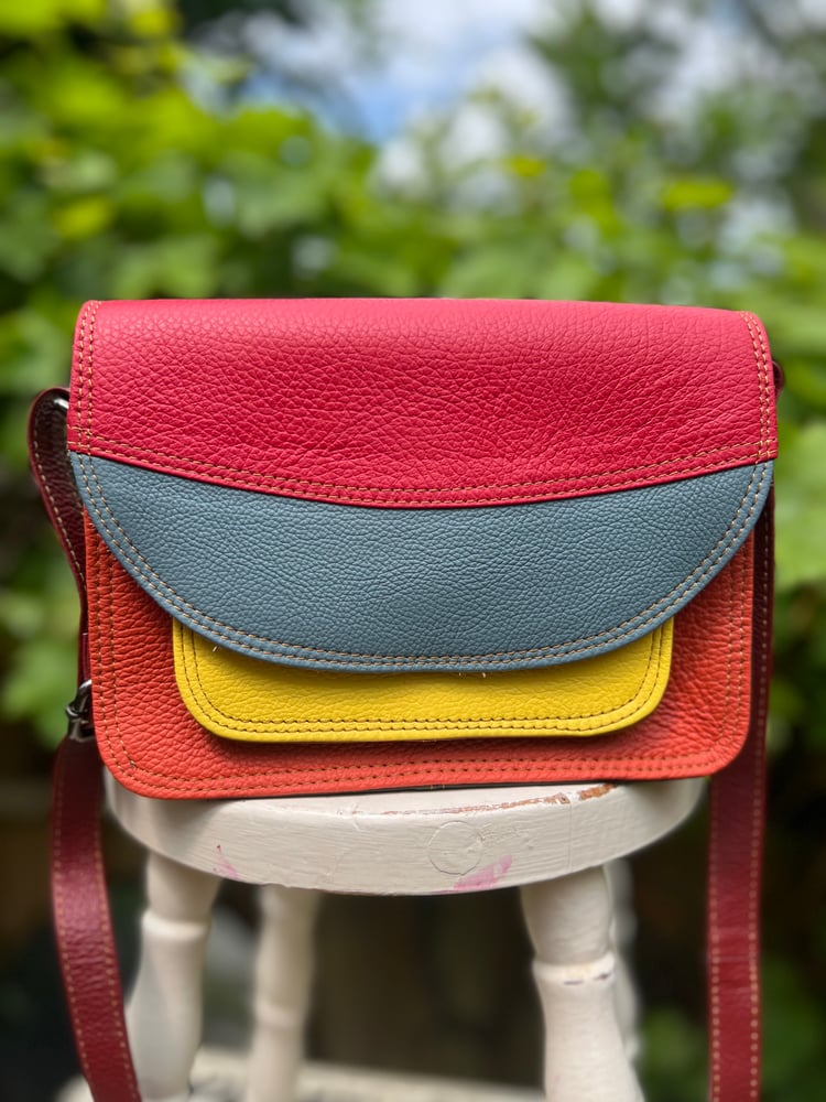 Image of Harlequin Collection Recycled Leather/Animal Print -#AA11