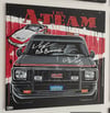 The A-Team Van Painting Signed