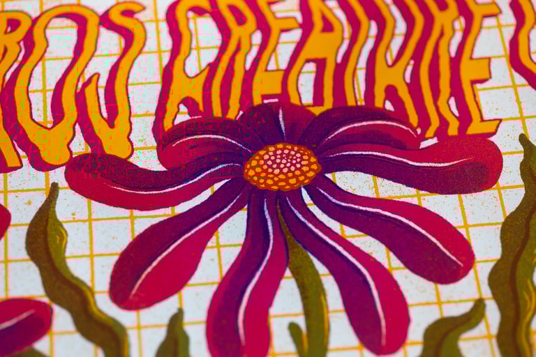 Kairos Creature Club // Screenprinted Gig poster Image 3