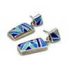 Turquoise and Lapis Dangle Earrings
