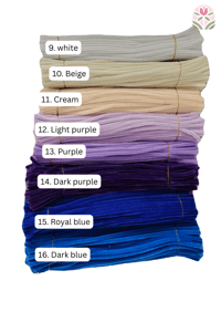 Image 4 of Fuzzy wires, 50 pieces, multiple colors