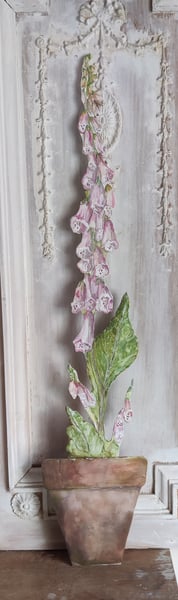 Image of Hand cut and painted Foxglove Flower Large