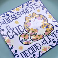 Image 5 of Baldosa Gato - Print 14x14 /Sticker 10x10