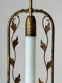 Image 3 of Swedish Pendant Light with Leaf Decoration