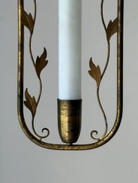 Image 4 of Swedish Pendant Light with Leaf Decoration