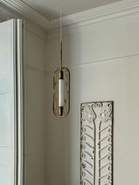 Image 7 of Swedish Pendant Light with Leaf Decoration