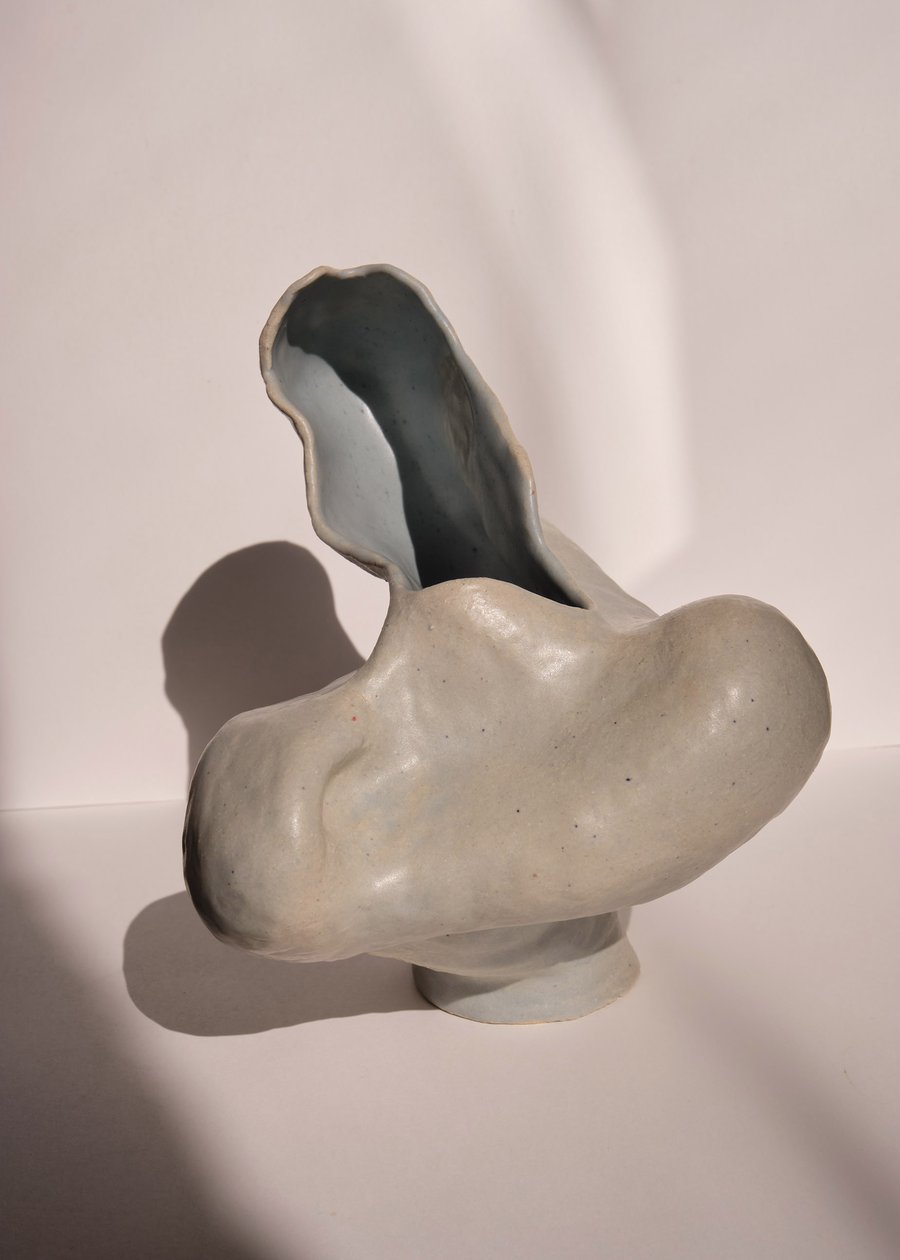 Image of Jarrón Organic in Blue Grey