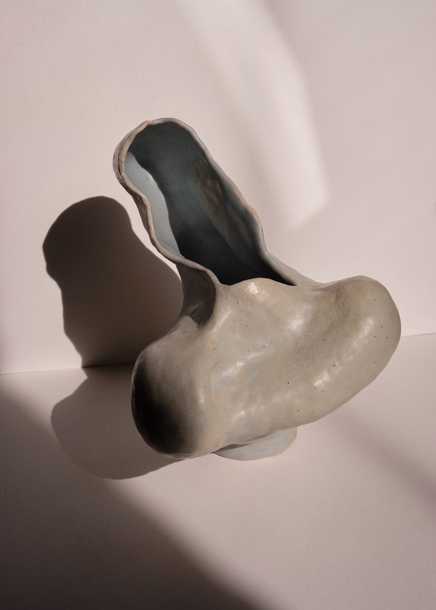 Image of Jarrón Organic in Blue Grey