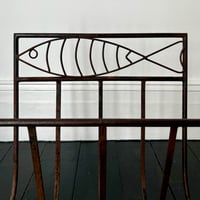 Image 2 of French Wrought Iron Magazine Holder with Fish Motif