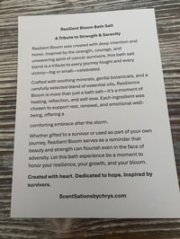 Image 2 of Resilient Bath Salt - Cancer Survivor Tribute
