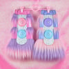 FuturistiCuties fluffy legwarmers *pink/lilac* ♡XS/S♡ 
