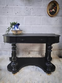 Image 1 of All Black Console Table 
