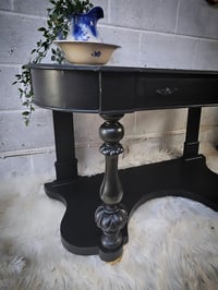 Image 3 of All Black Console Table 