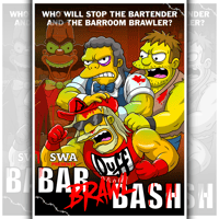 SWA Bar Brawl Bash Fine Art Print - A2 LE20