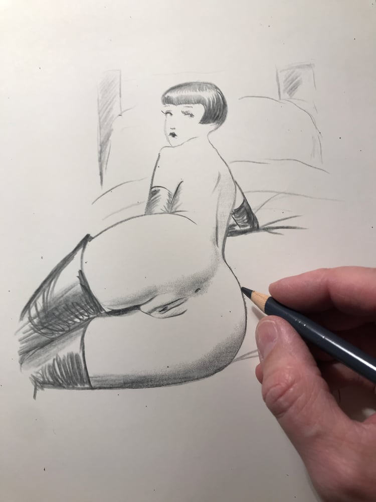 Image of Loulou sketch 3