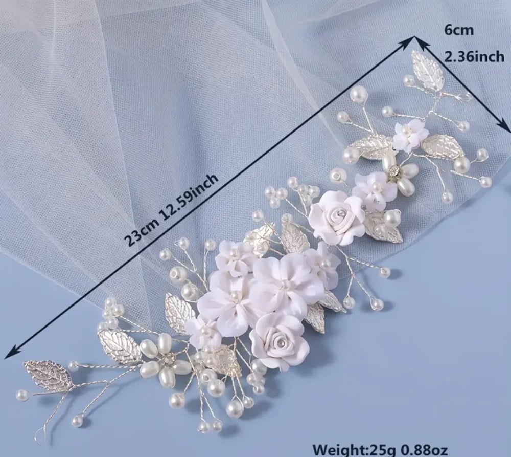 Image of Bridal Hair Vine| Wedding Headpiece|Elegant Bride Hair