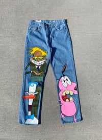 SCARED TO THE BONES JEANS