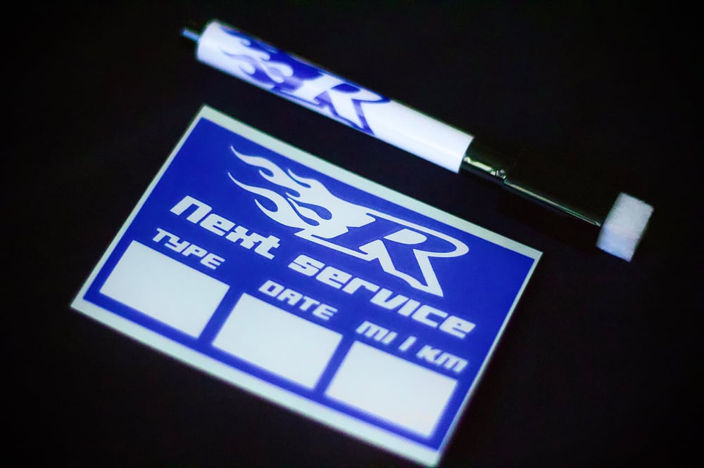 SERVICE STICKER + PEN