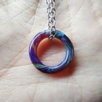 Image 1 of BIG PURPLE SWIRL BEAD 