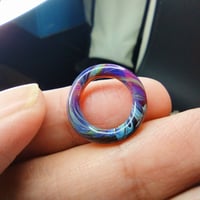 Image 3 of BIG PURPLE SWIRL BEAD 
