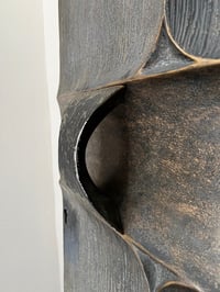 Image 3 of Brutalist Aluminium Door Panel with Antique Bronze Finish