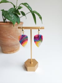 Rainbow Agate Puff Daggers 