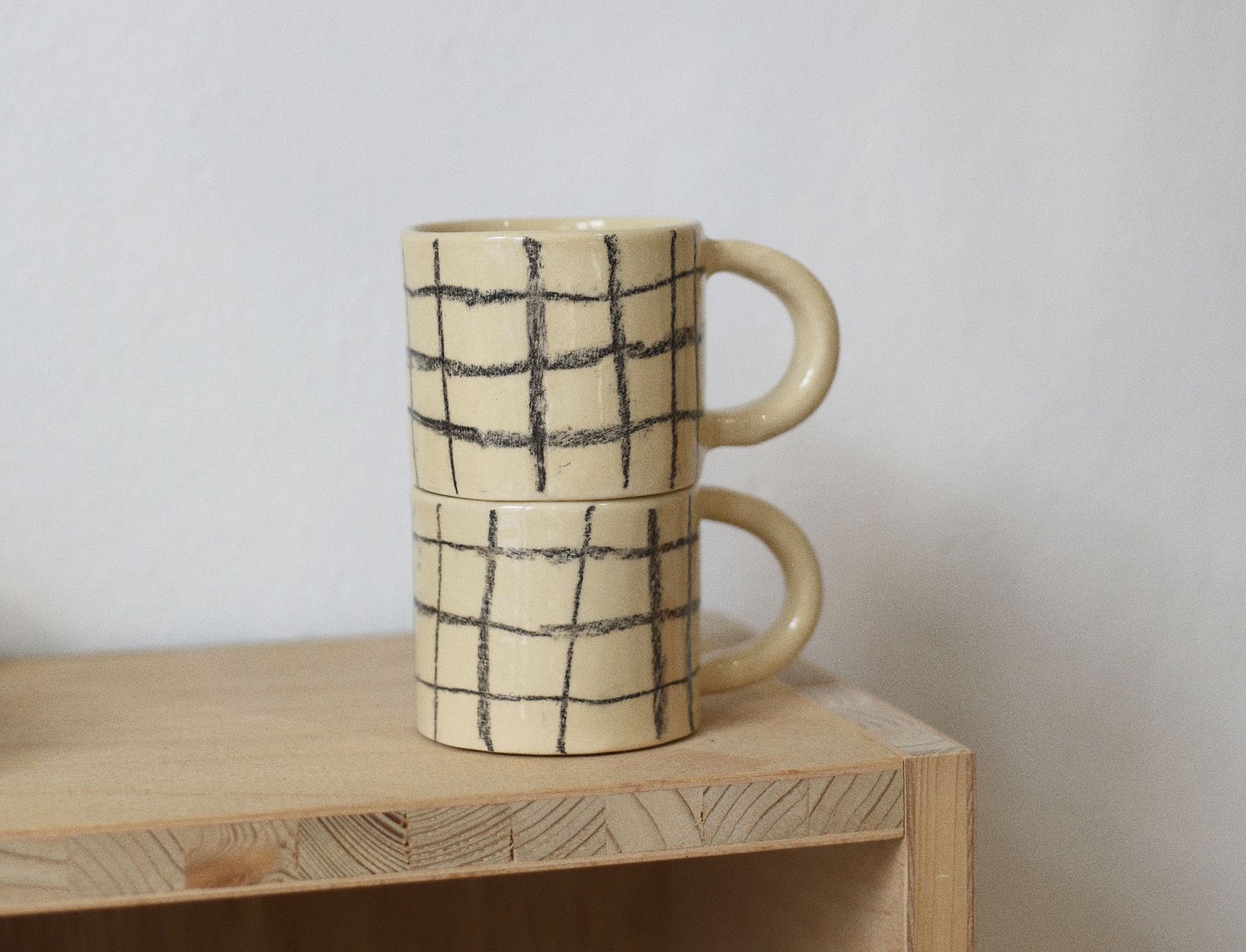 Image of BLACK GRID MUG