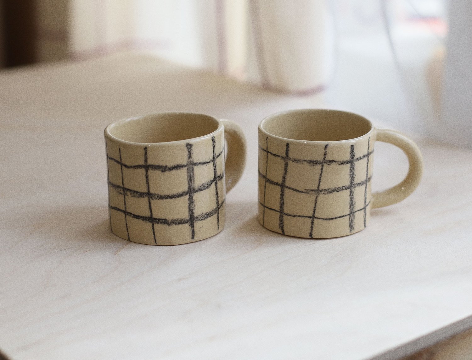 Image of BLACK GRID MUG