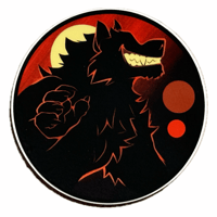 Image 1 of Red Moon Werewolf - Sticker