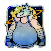 Image 1 of Lightwolf the Pilot - Holo Sticker
