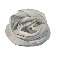 Image 5 of 10YD. SILVER STREAK  HAND DYED SARI SILK RIBBON BY COLOR KISSED SILK