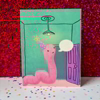 Image 1 of party worm customizable card