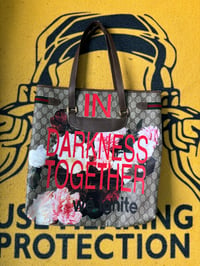 Image 2 of Authentic Vintage Gucci Tote Bag – One-of-a-Kind Art Collaboration with David Michael (Every Icon)