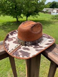 Image 4 of Double Cowhide Cowboy Hat