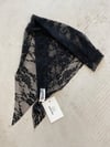 Black lace triangle scarf 
