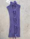 Violet knitted mohair top with bows 