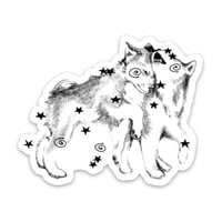 Image 2 of b & w stickers