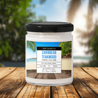 Image 1 of CARIBBEAN TEAKWOOD SCENTED CANDLE