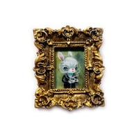 Image 3 of Bunny and Tea (Miniature Painting)
