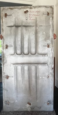 Image 6 of Brutalist Aluminium Door Panel with Antique Bronze Finish