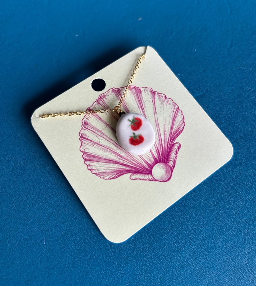Image of Porcelain Tomatoes Pendant