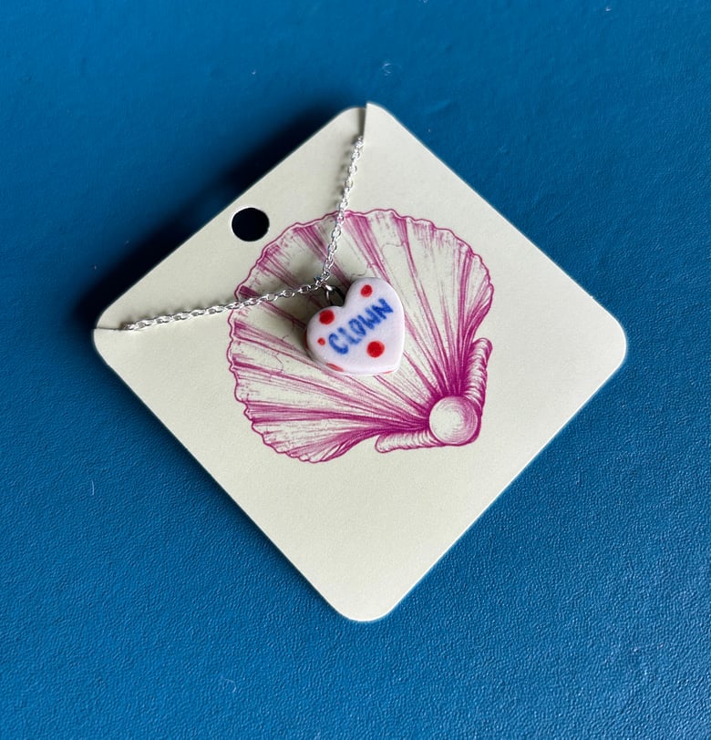 Image of Porcelain Clown Pendant