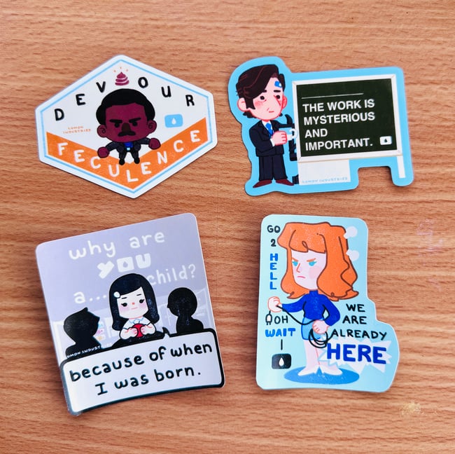 Severance Vinyl Stickers