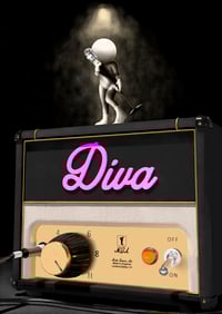 Image 1 of One of a Kind Musical Art Print "Diva"