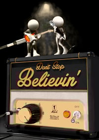 Image 1 of One of a Kind Musical Art Print "Don't Stop Believin"
