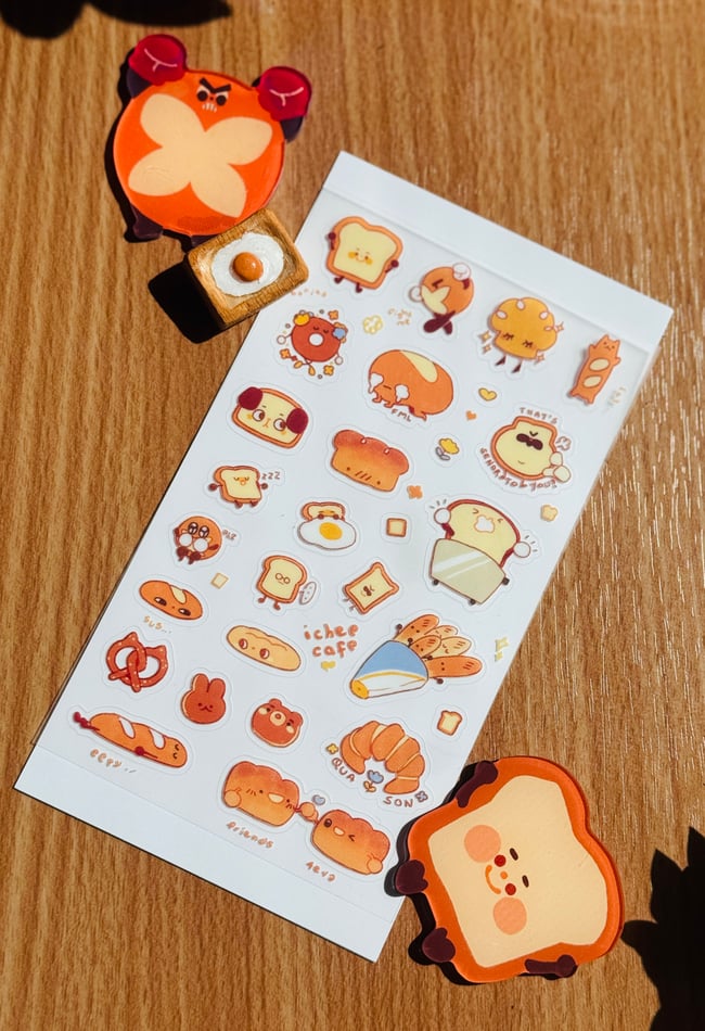 Bready friends sticker sheet v2