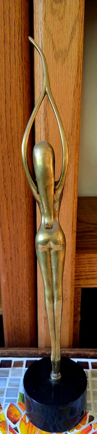 Image 3 of PL  - Art Deco  Brass Swimmer / Dancer Statue